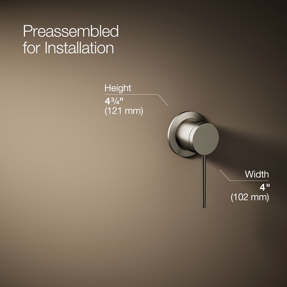 KOHLER Components Wall-mount bathroom sink faucet handle