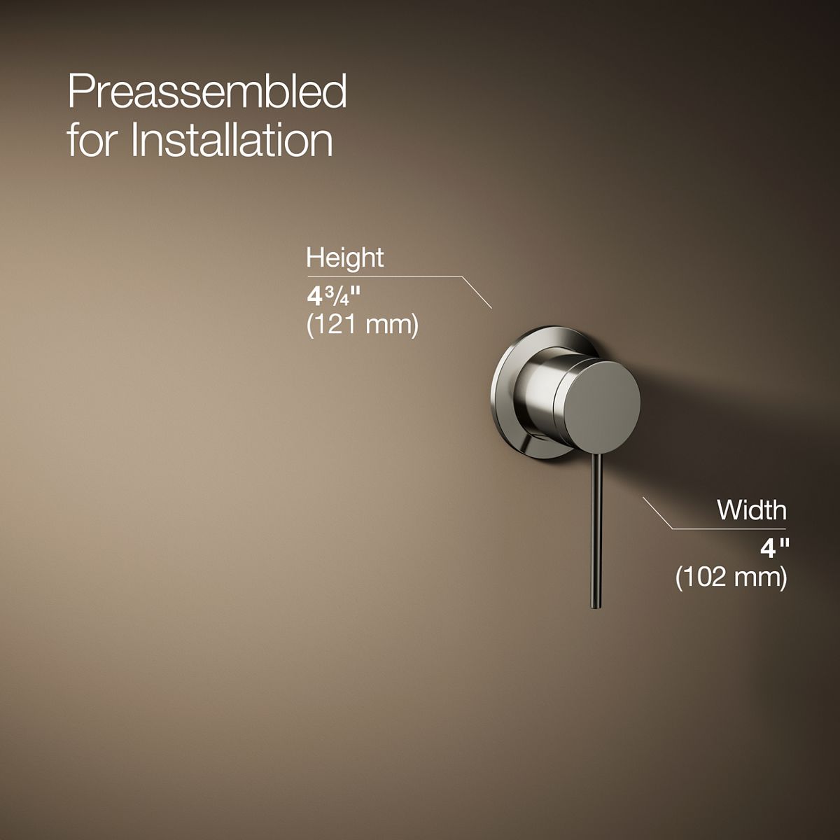 KOHLER Components Wall-mount bathroom sink faucet handle