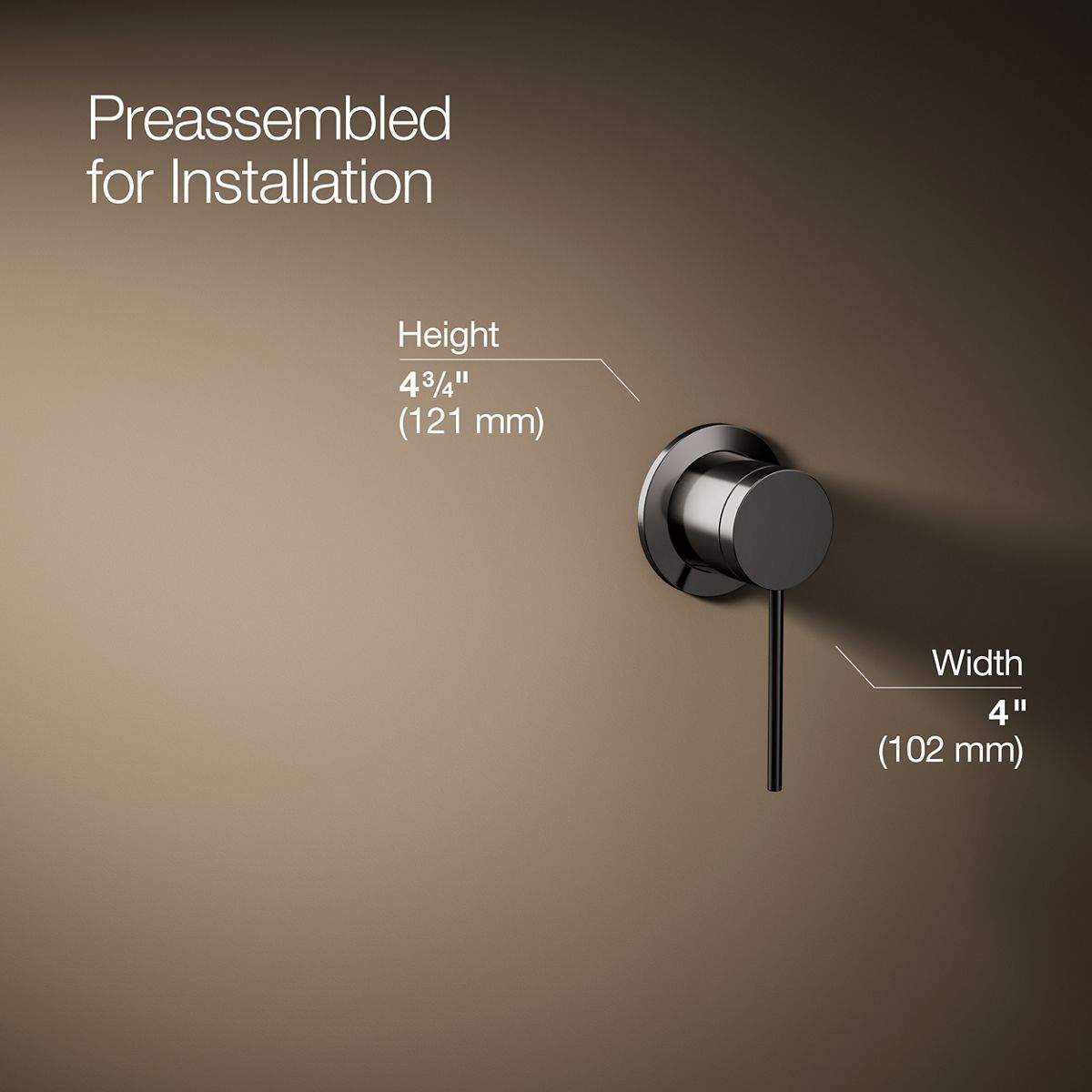 KOHLER Components Wall-mount bathroom sink faucet handle