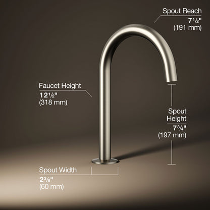KOHLER Components Deck-mount bath spout with Tube design