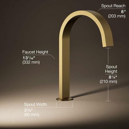 KOHLER Components Deck-mount bath spout with Ribbon design