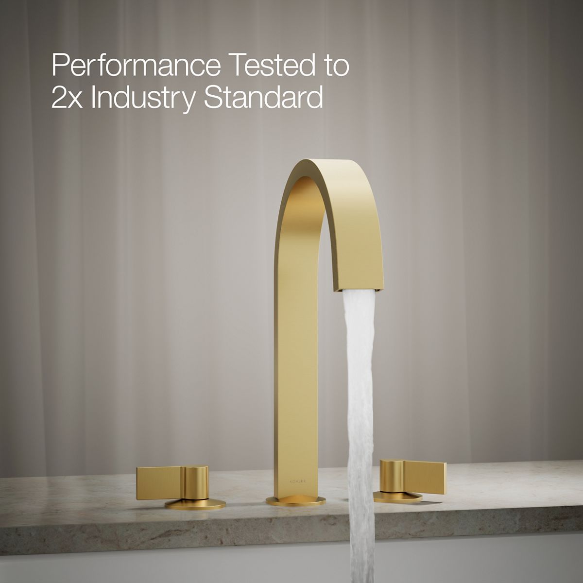 KOHLER Components Deck-mount bath spout with Ribbon design
