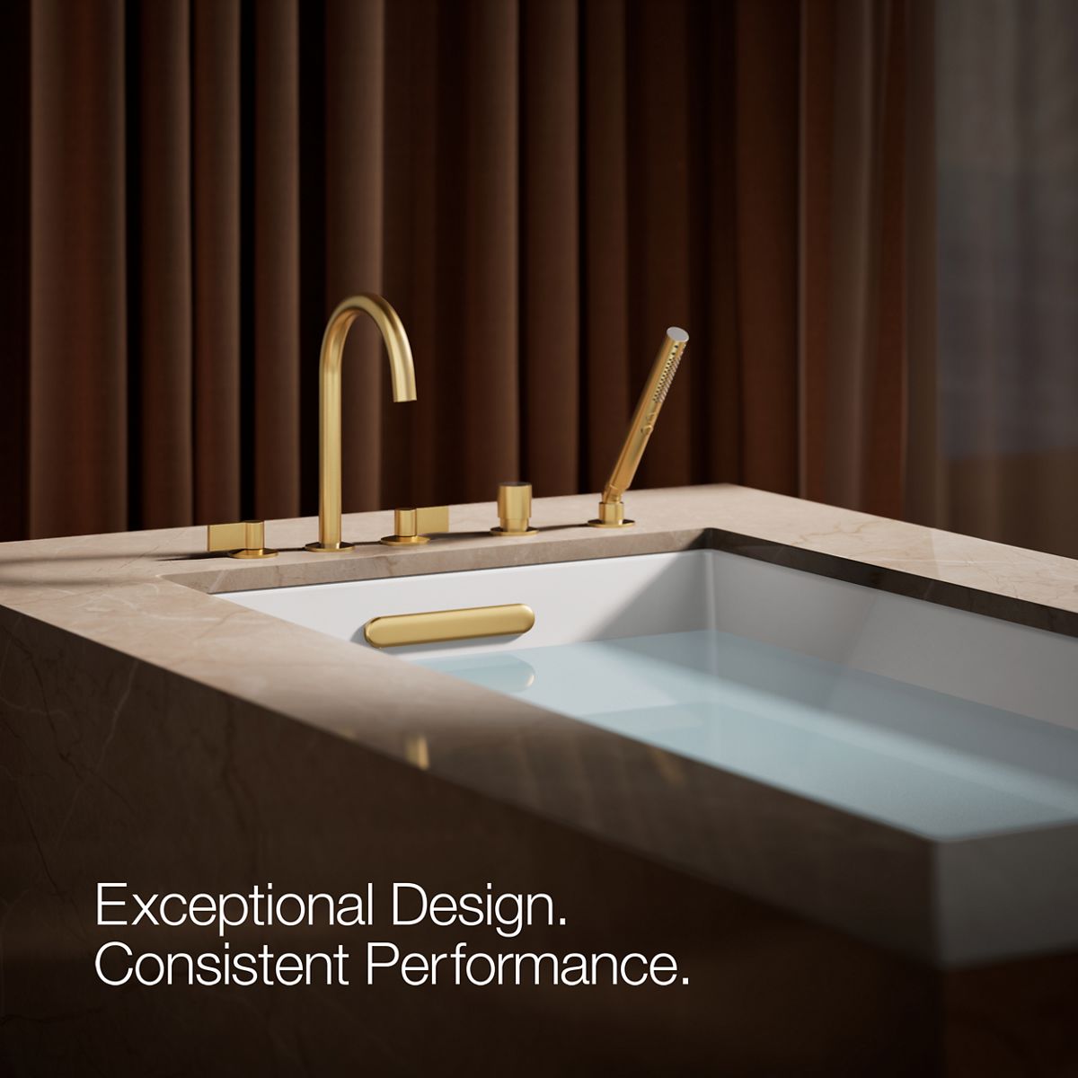 KOHLER Components Deck-mount handshower holder and two-way diverter valve
