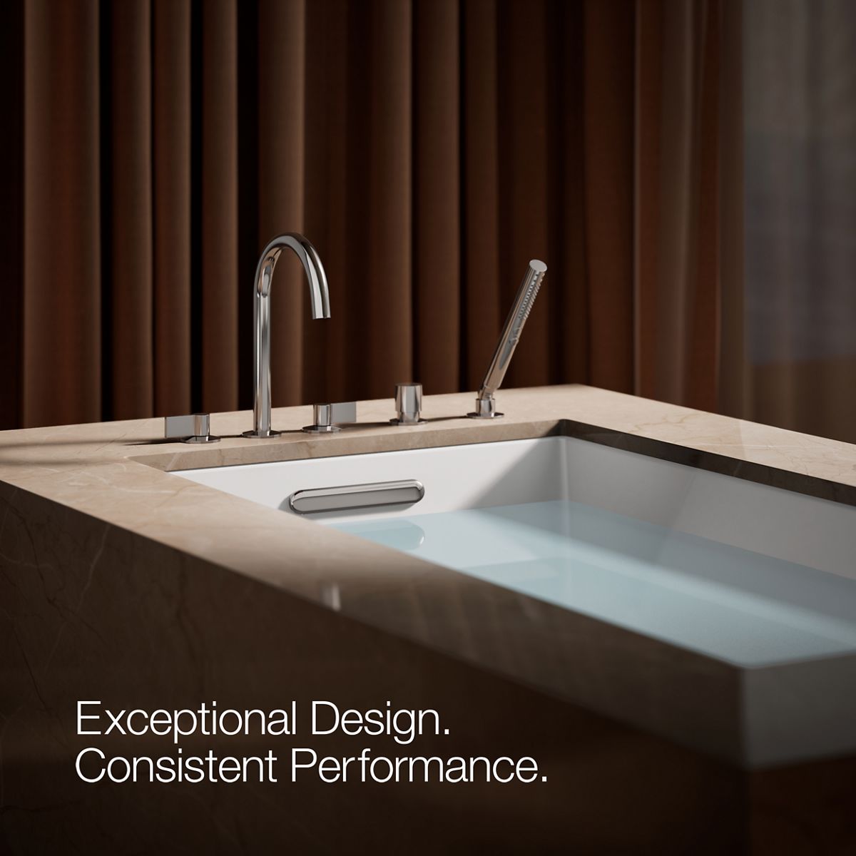 KOHLER Components Deck-mount handshower holder and two-way diverter valve