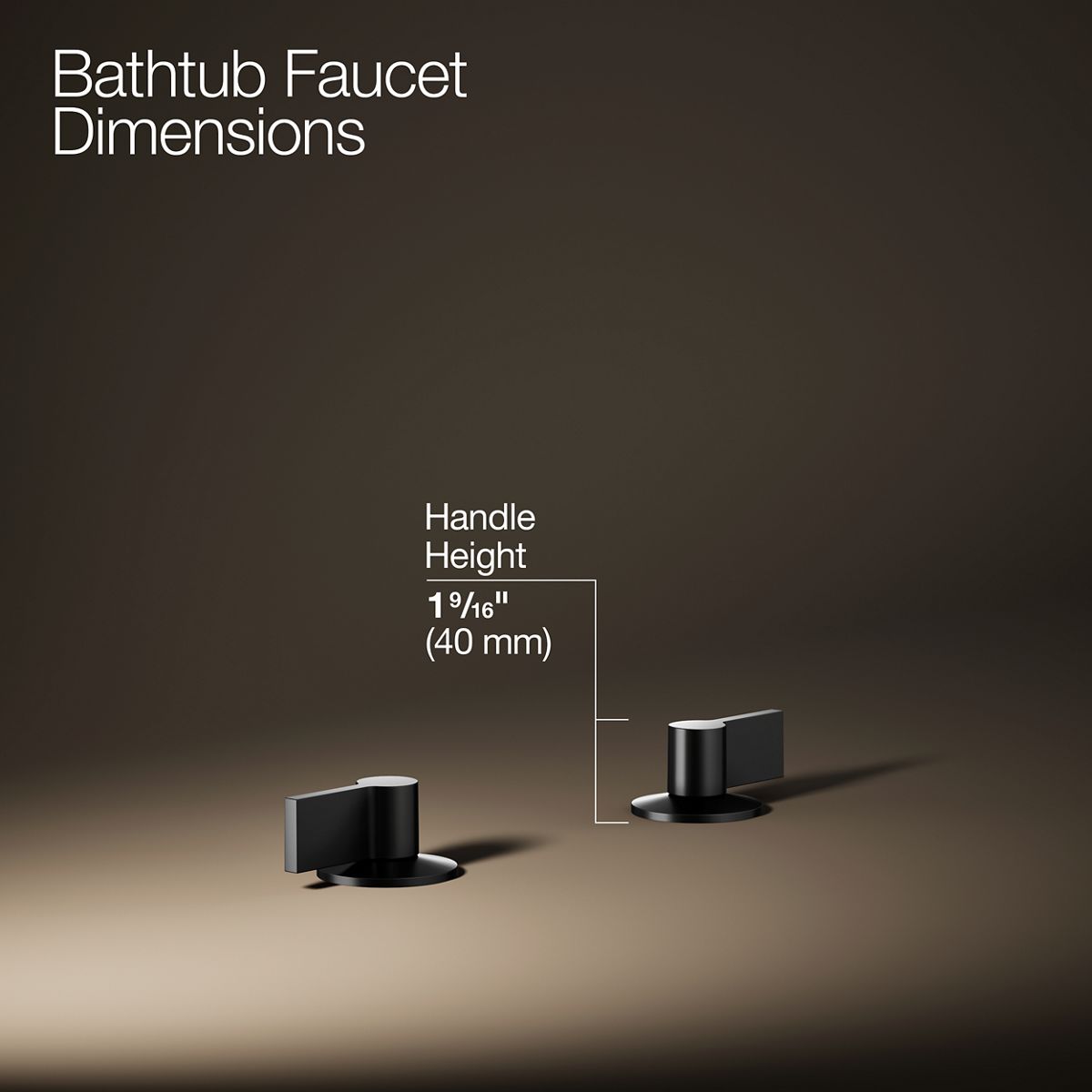 KOHLER Components Deck-mount bath faucet handles with Lever design