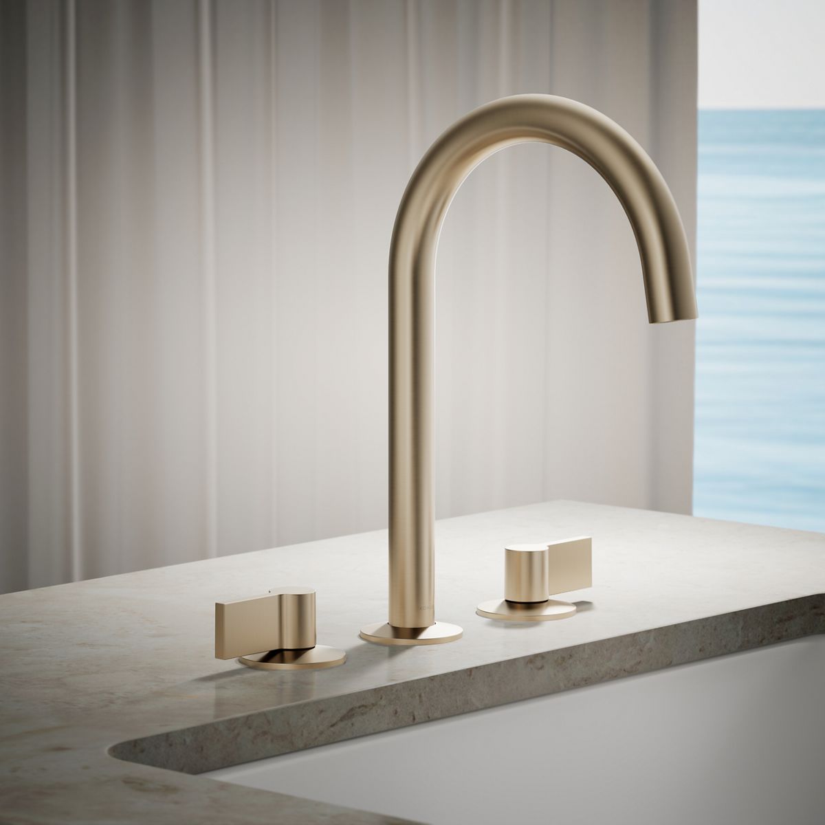 KOHLER Components Deck-mount bath faucet handles with Lever design