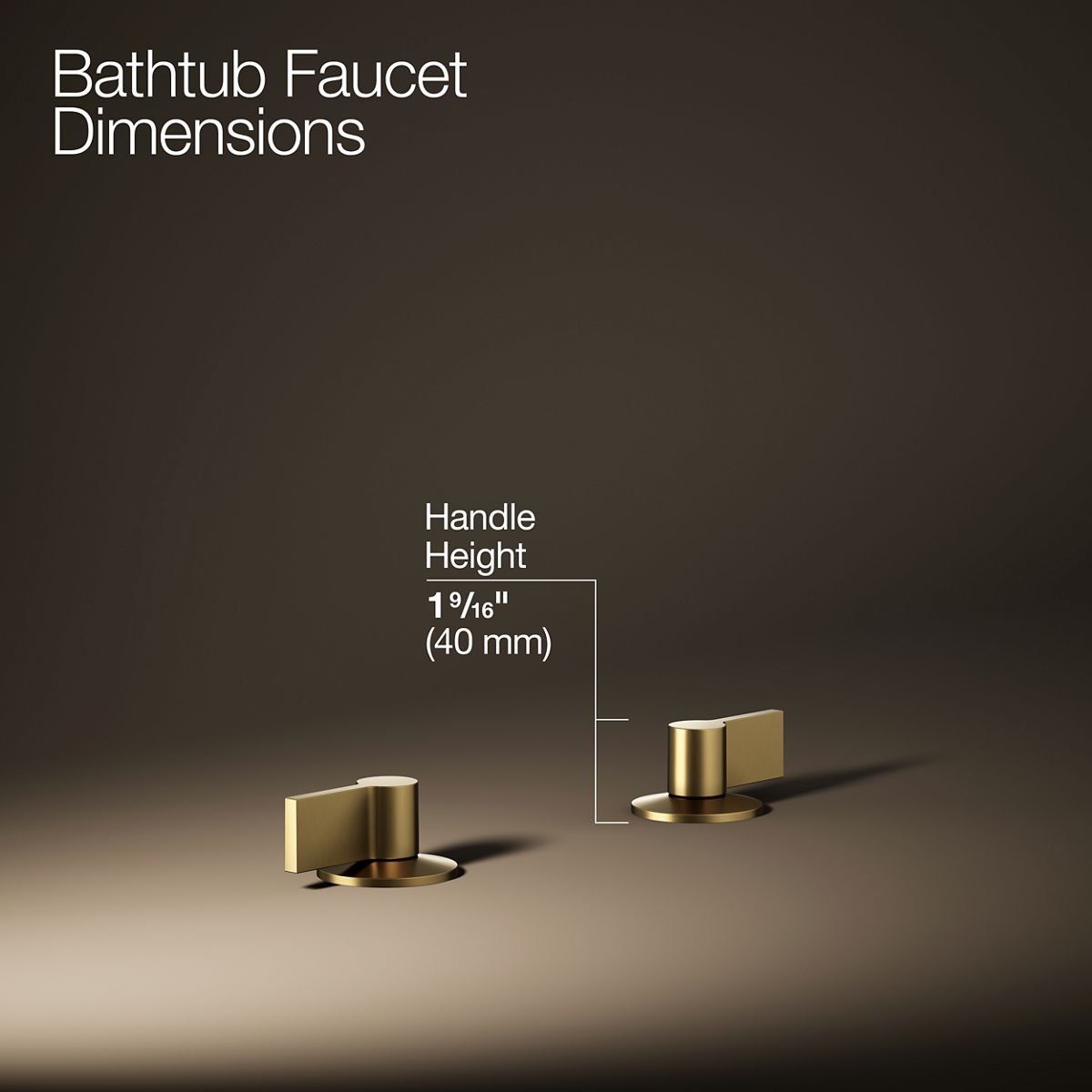 KOHLER Components Deck-mount bath faucet handles with Lever design