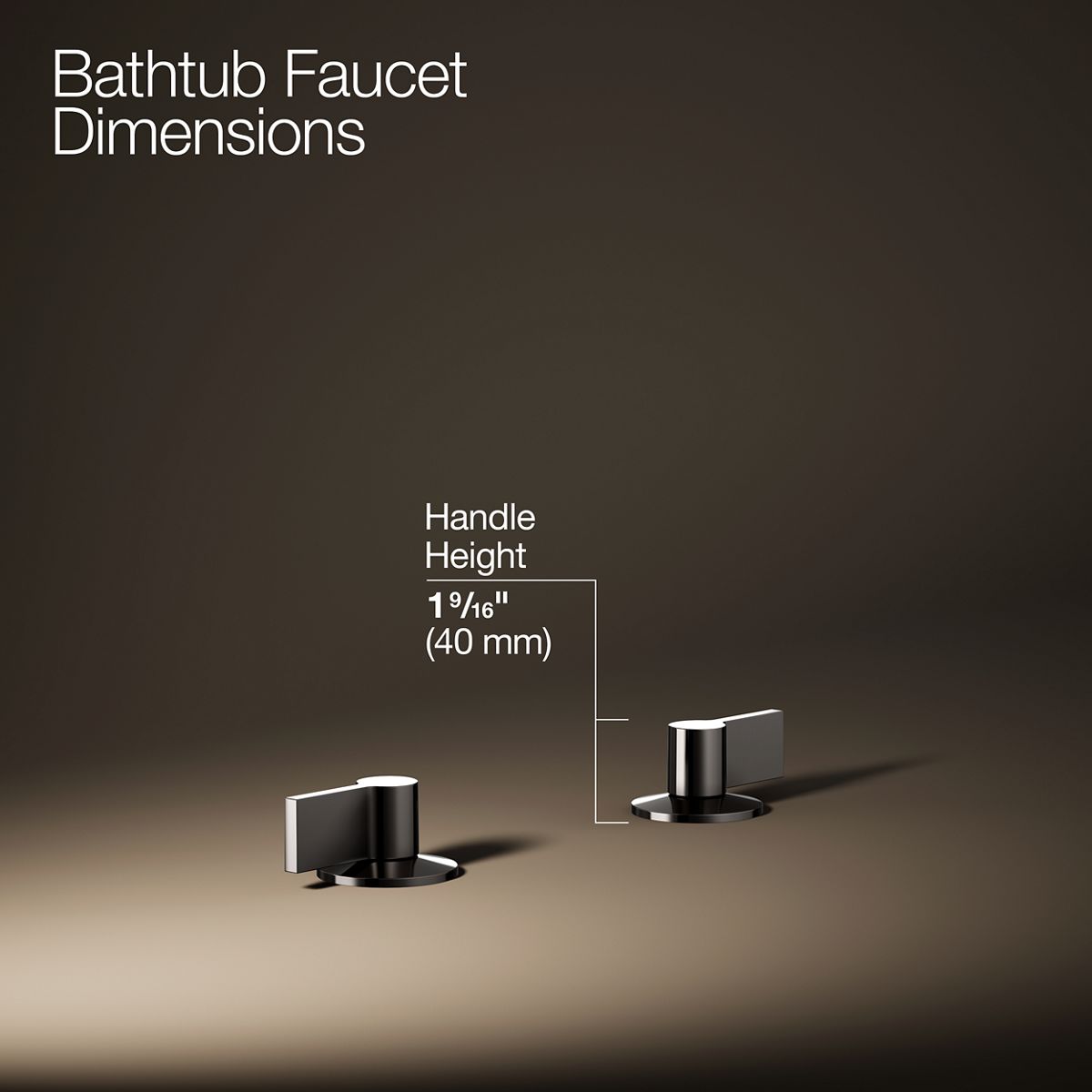 KOHLER Components Deck-mount bath faucet handles with Lever design