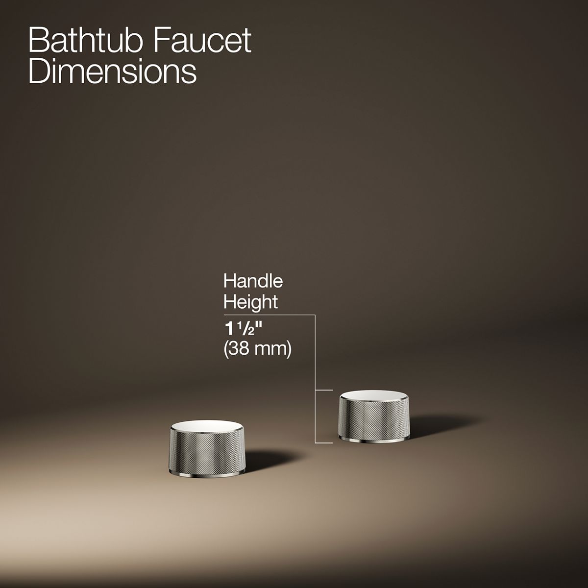 KOHLER Components Deck-mount bath faucet handles with Oyl design