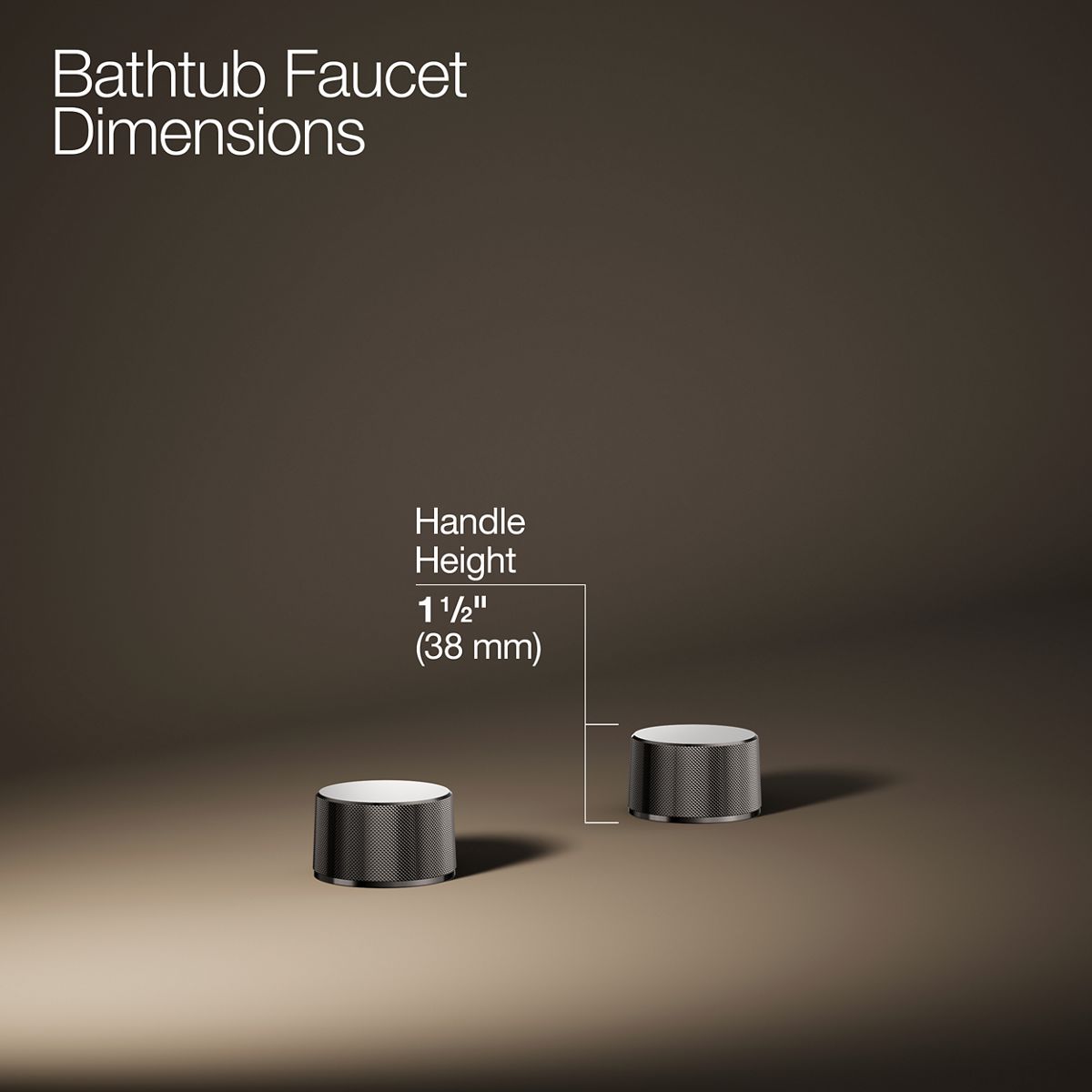 KOHLER Components Deck-mount bath faucet handles with Oyl design