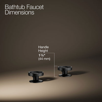 KOHLER Components Deck-mount bath faucet handles with Industrial design