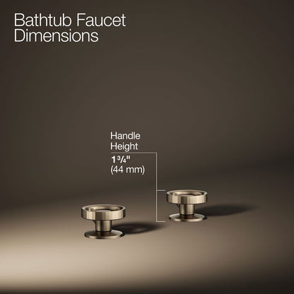 KOHLER Components Deck-mount bath faucet handles with Industrial design