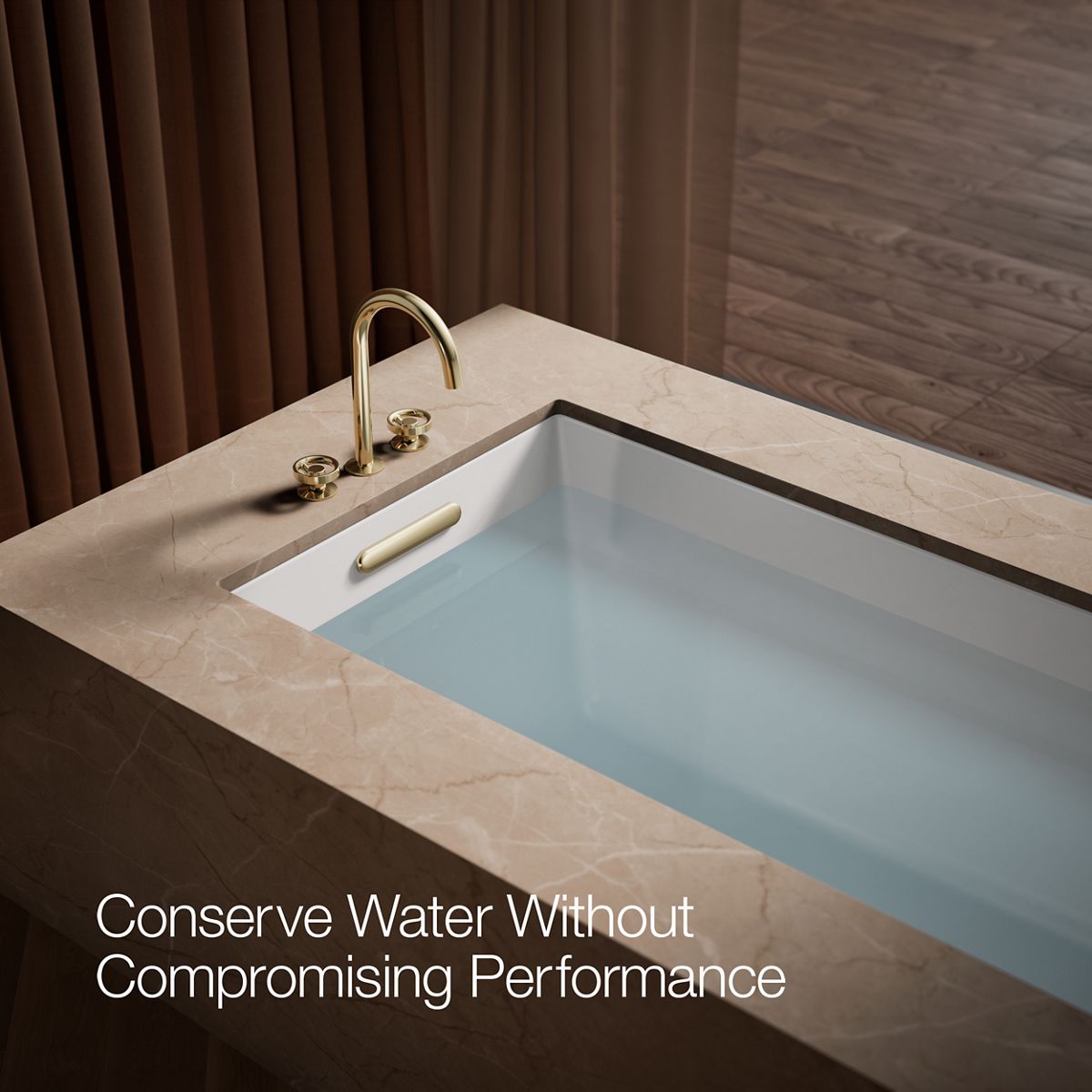 KOHLER Components Deck-mount bath faucet handles with Industrial design