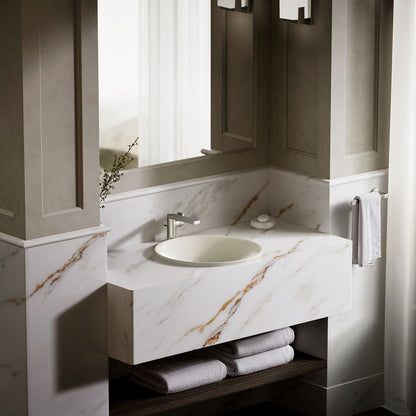 KOHLER K-7806 Carillon 17-3/4" round drop-in bathroom sink, no overflow
