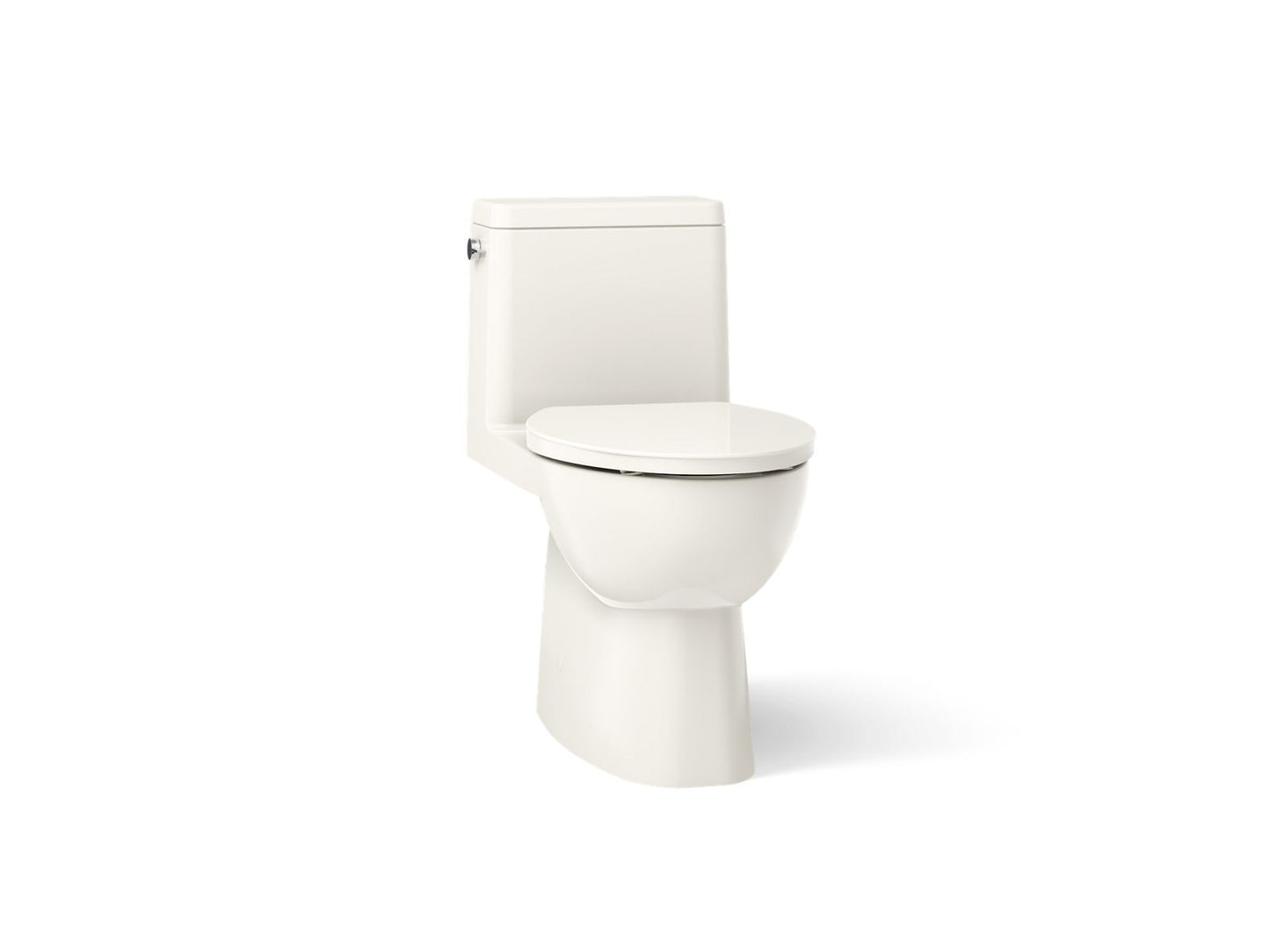 KOHLER K-78080 Reach One-piece compact elongated toilet with skirted trapway, 1.28 gpf