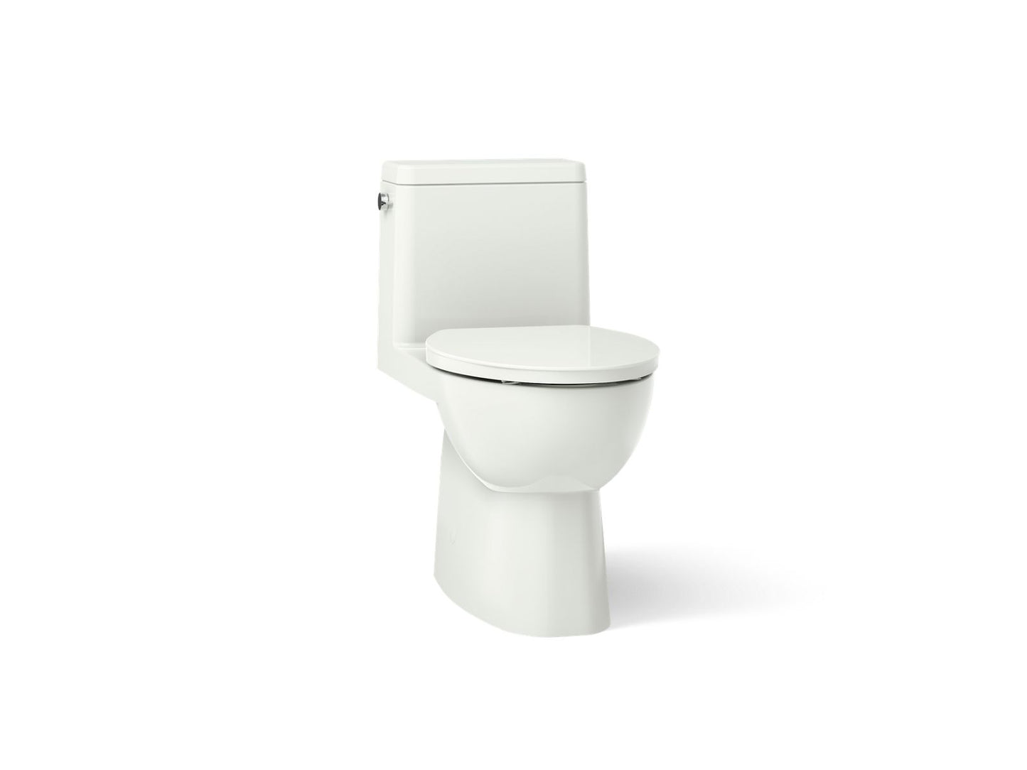 KOHLER K-78080 Reach One-piece compact elongated toilet with skirted trapway, 1.28 gpf