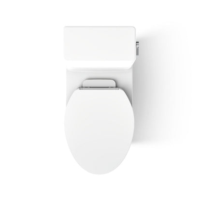 KOHLER K-78080-RA Reach One-piece compact elongated toilet with skirted trapway, 1.28 gpf