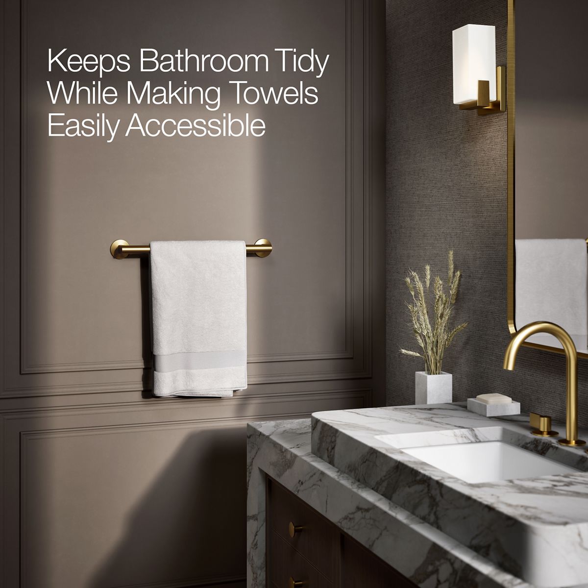 KOHLER Components 18" towel bar