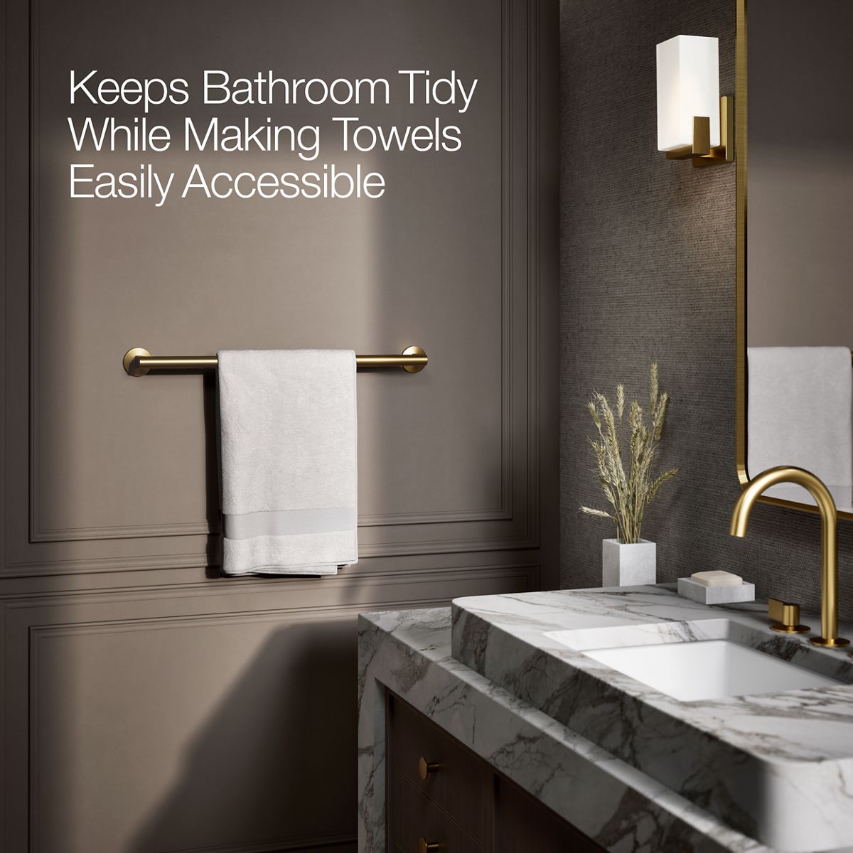 KOHLER Components 24" towel bar