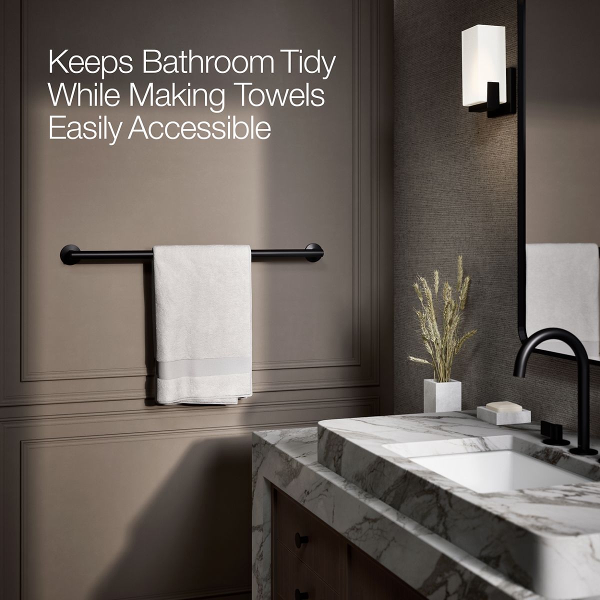KOHLER Components 30" towel bar