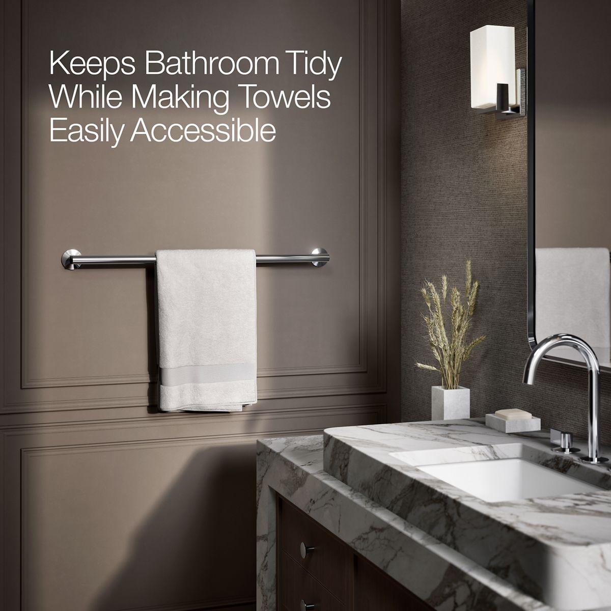 KOHLER Components 30" towel bar