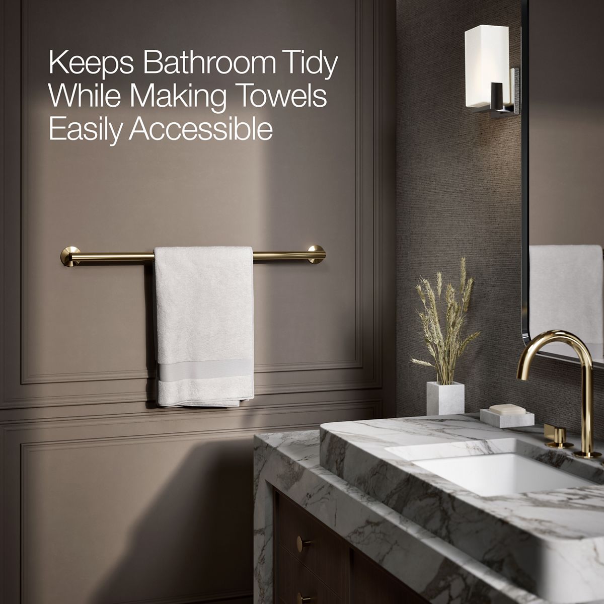 KOHLER Components 30" towel bar