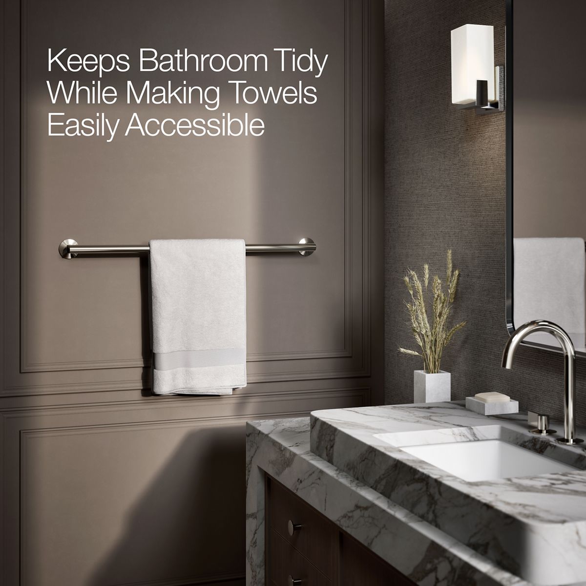 KOHLER Components 30" towel bar