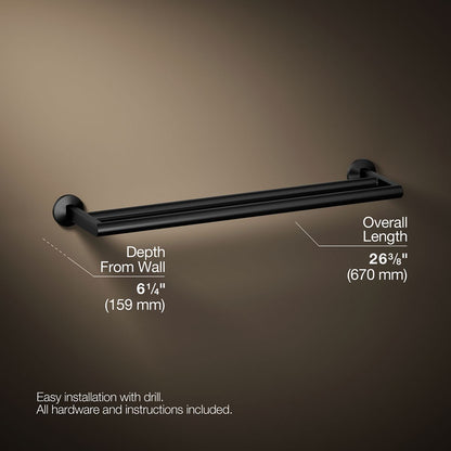 KOHLER Components Double towel bar