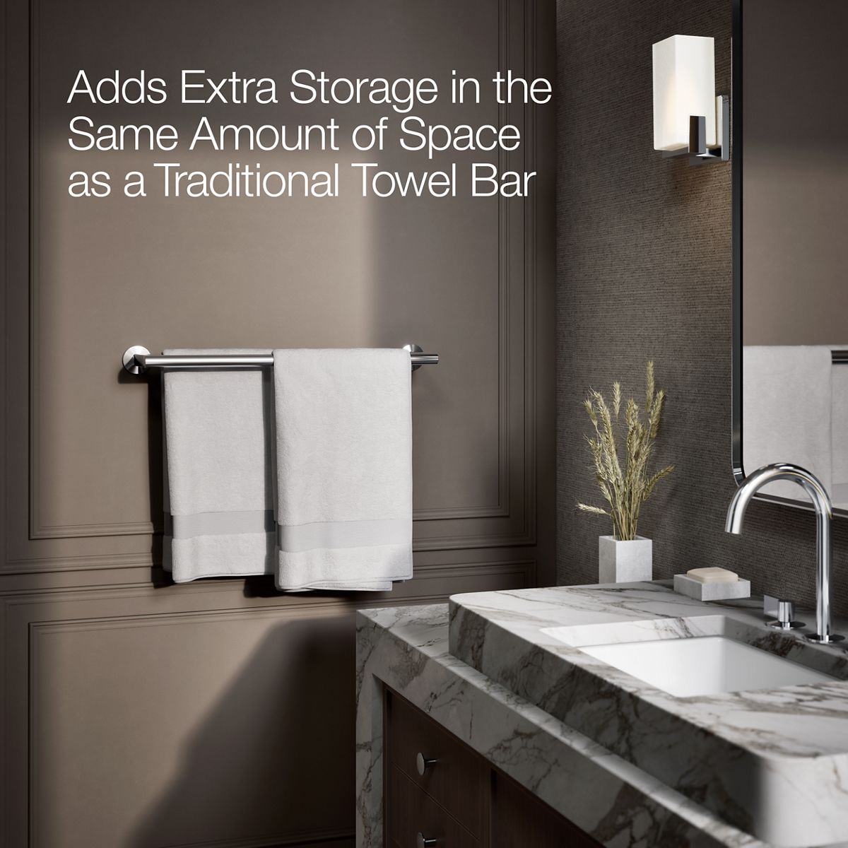 KOHLER Components Double towel bar