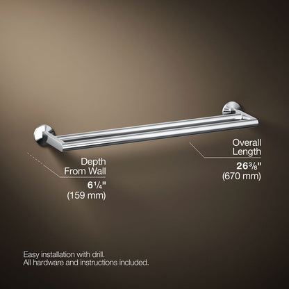 KOHLER Components Double towel bar