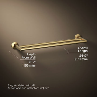 KOHLER Components Double towel bar