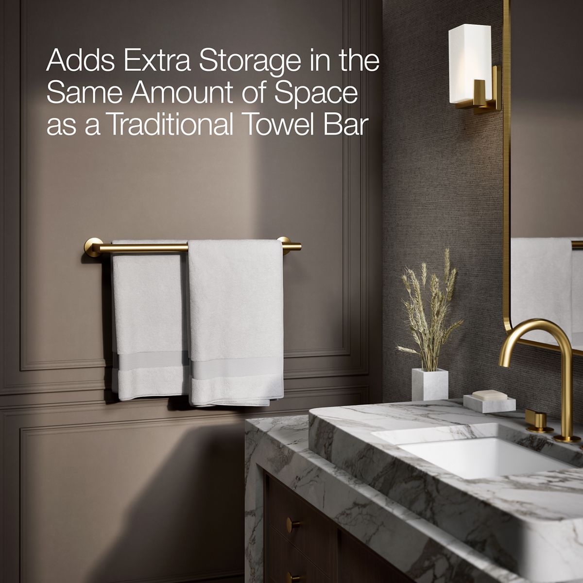 KOHLER Components Double towel bar