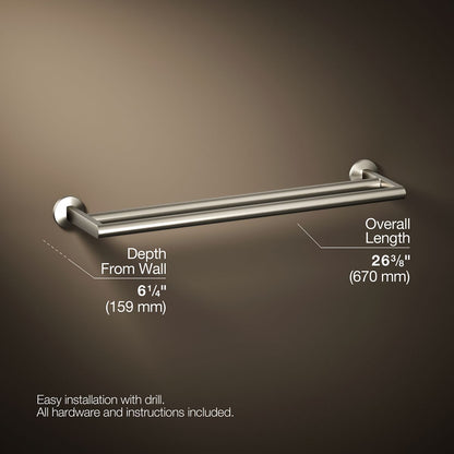 KOHLER Components Double towel bar