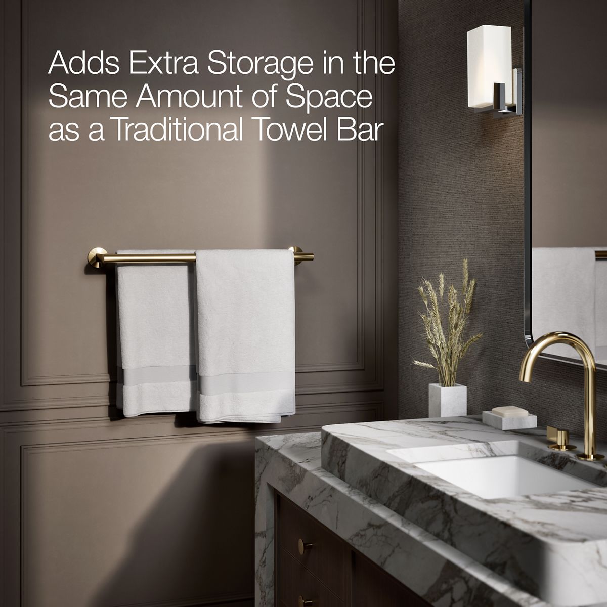 KOHLER Components Double towel bar
