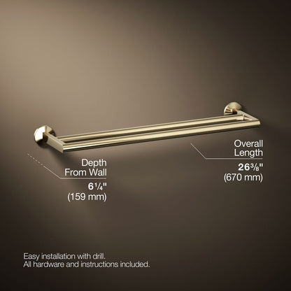 KOHLER Components Double towel bar
