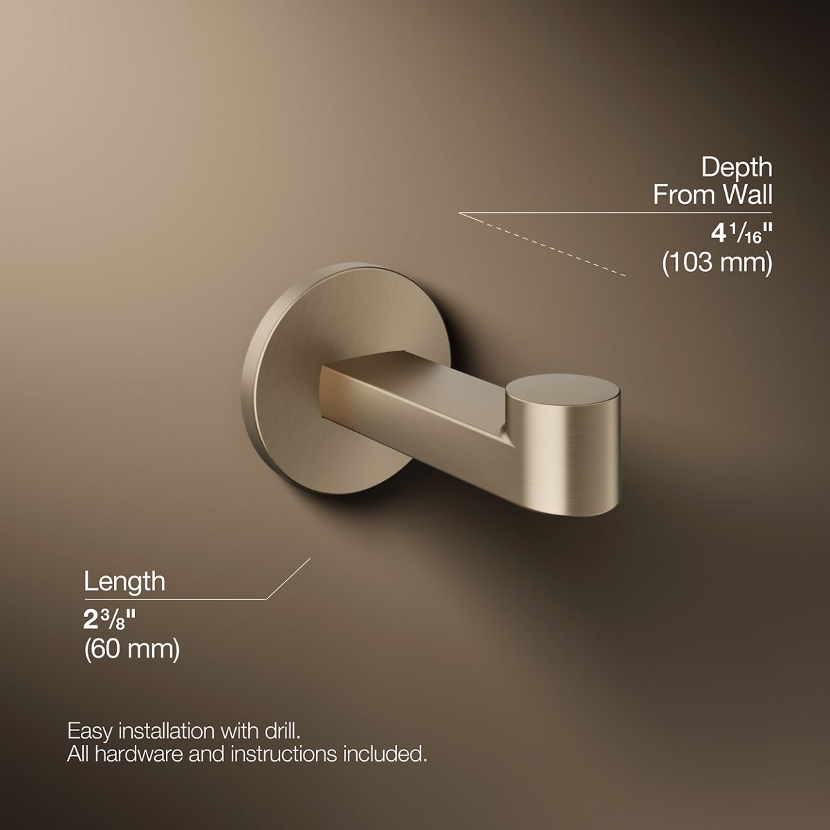 KOHLER Components Robe hook