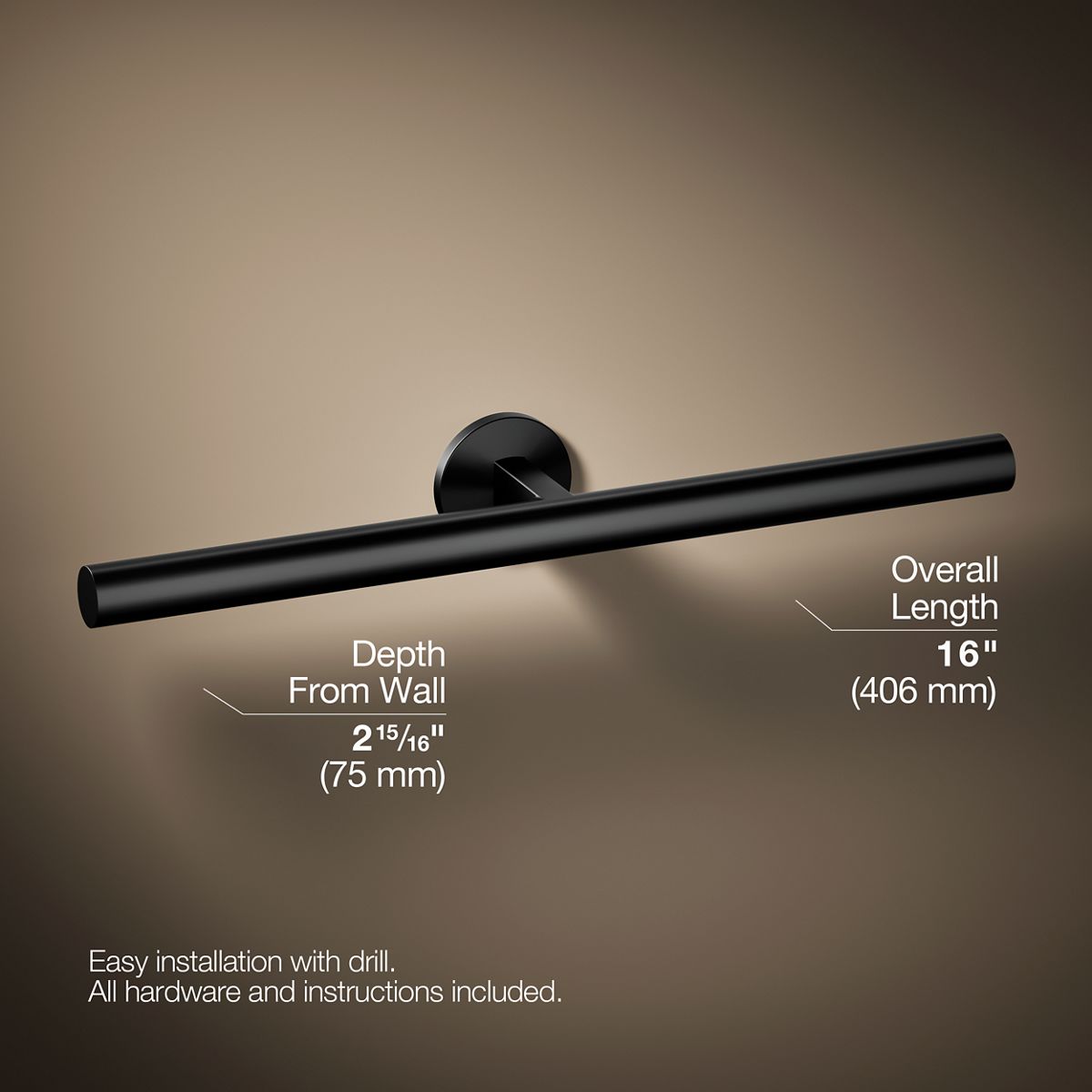 KOHLER Components Double towel arm