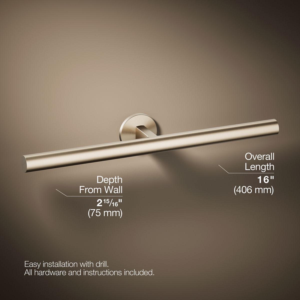 KOHLER Components Double towel arm