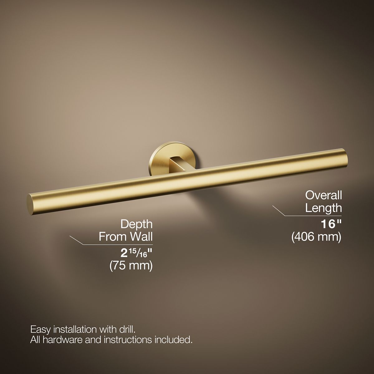 KOHLER Components Double towel arm
