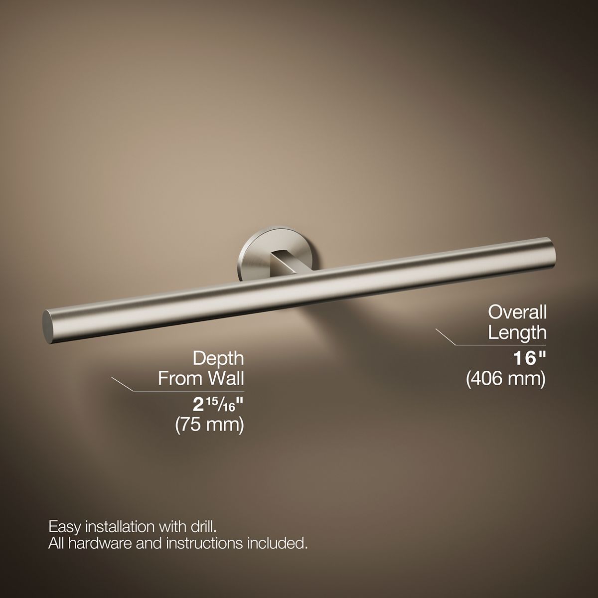 KOHLER Components Double towel arm