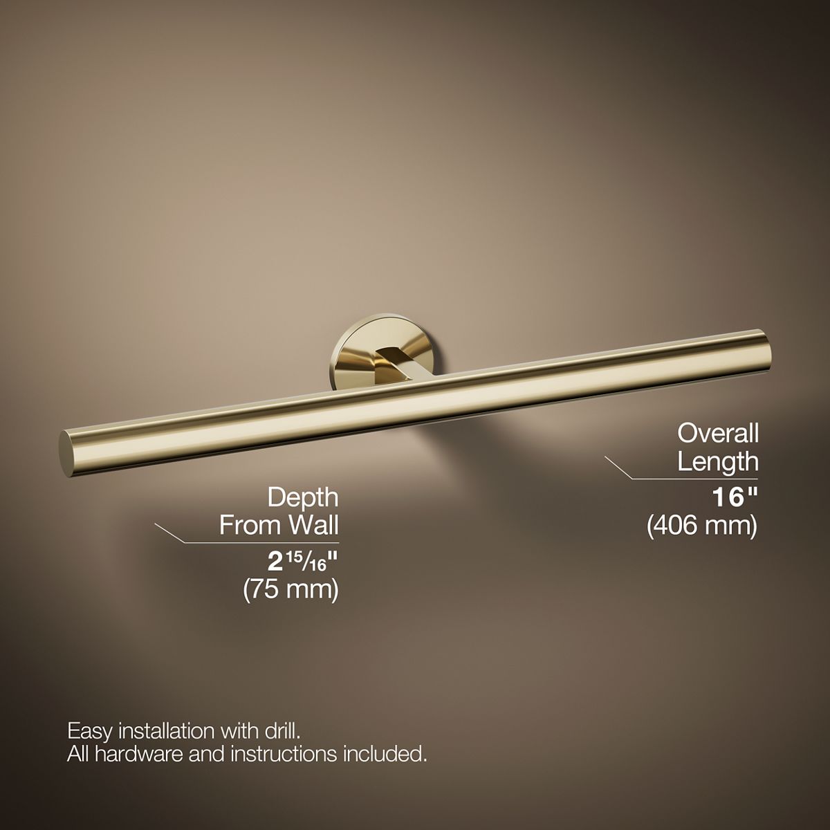 KOHLER Components Double towel arm