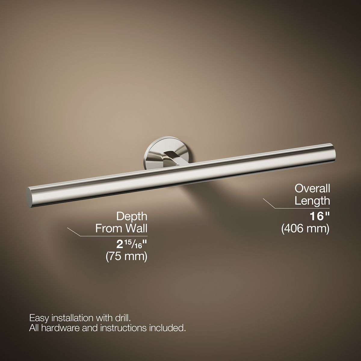 KOHLER Components Double towel arm