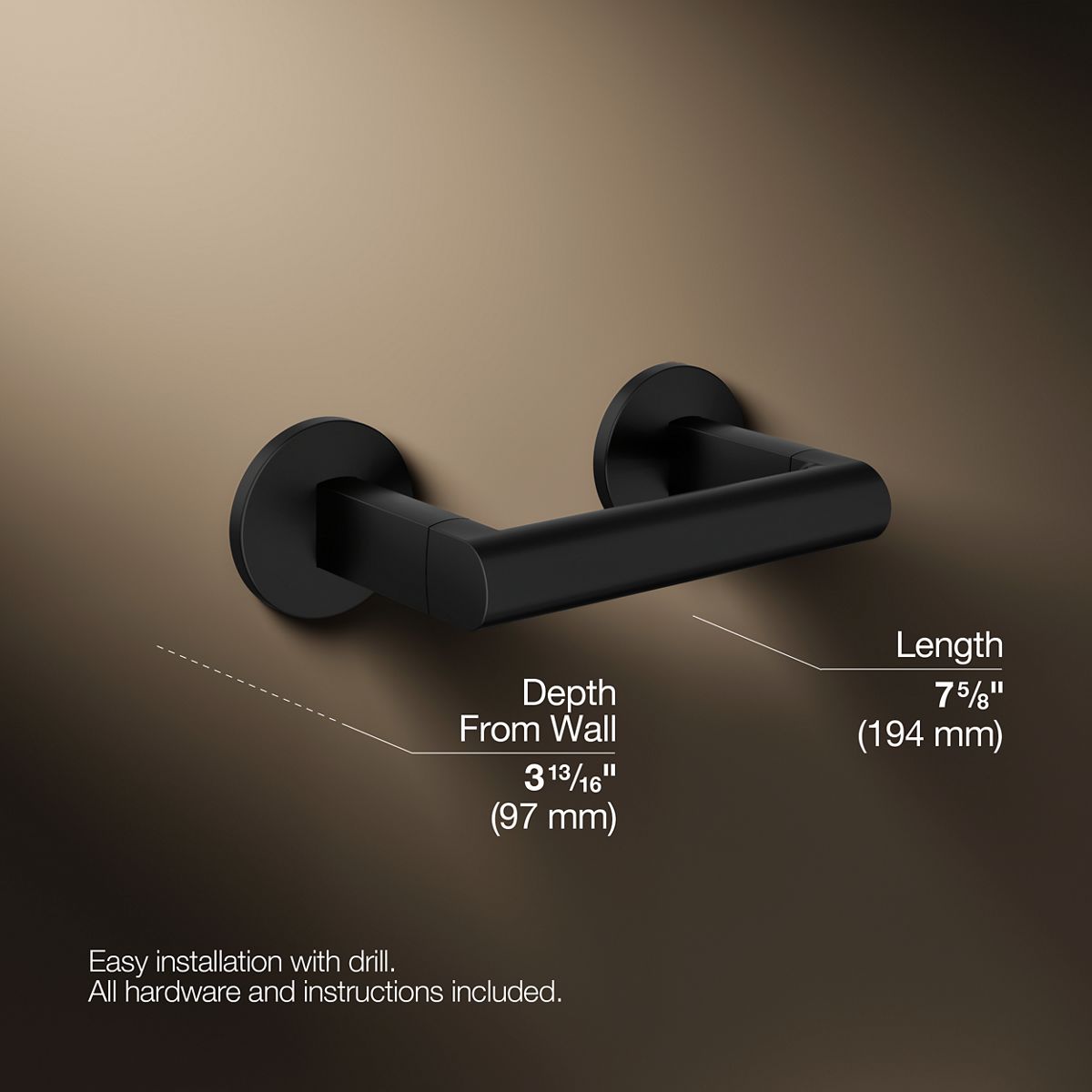 KOHLER Components Pivoting toilet paper holder