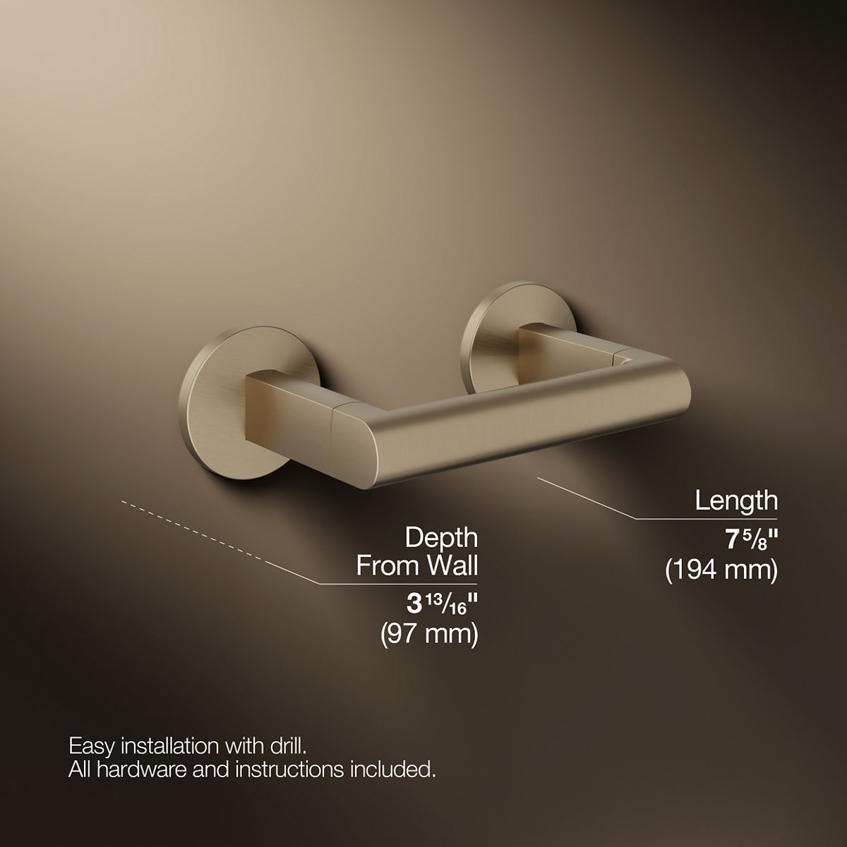 KOHLER Components Pivoting toilet paper holder
