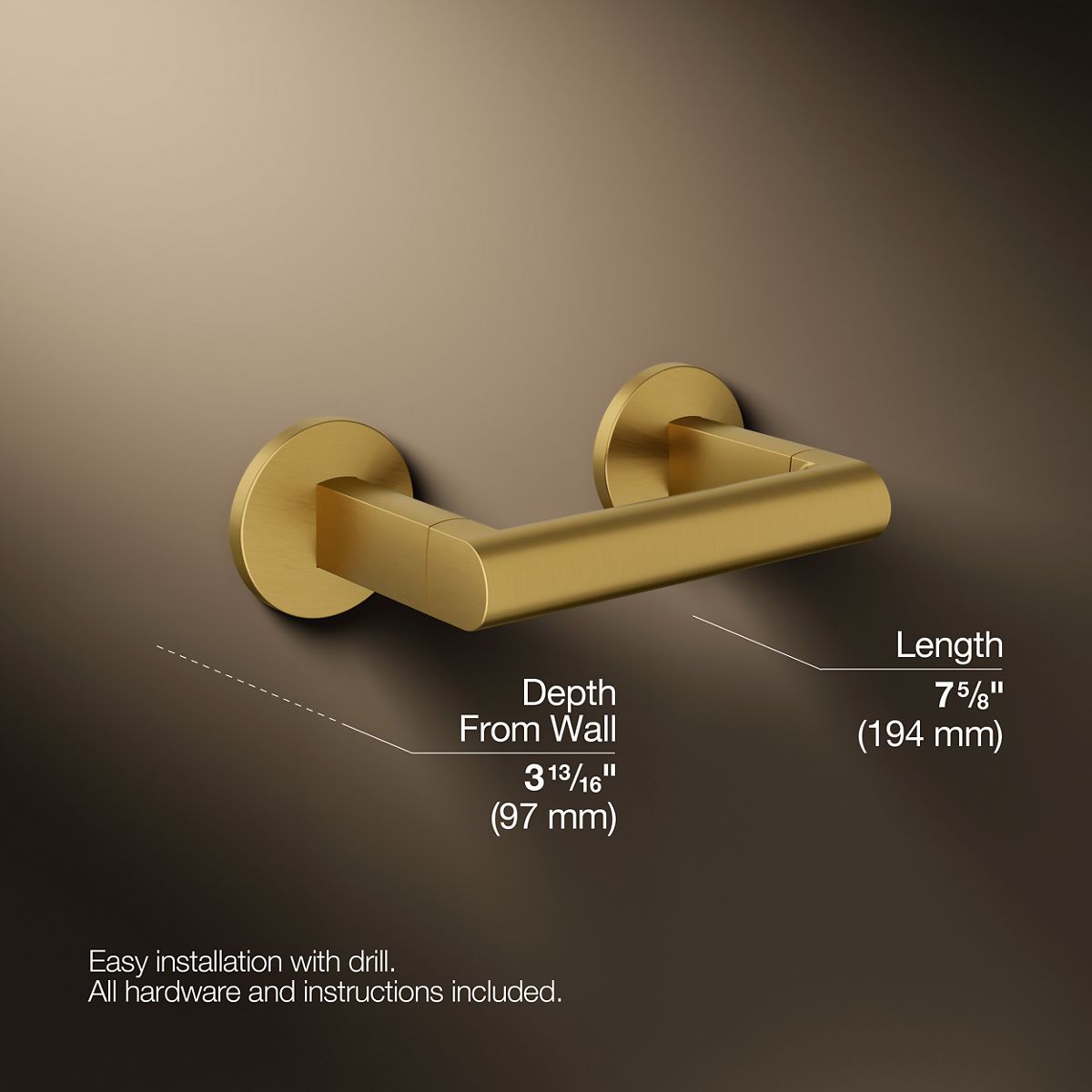 KOHLER Components Pivoting toilet paper holder