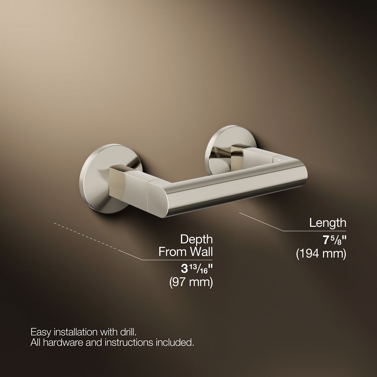 KOHLER Components Pivoting toilet paper holder