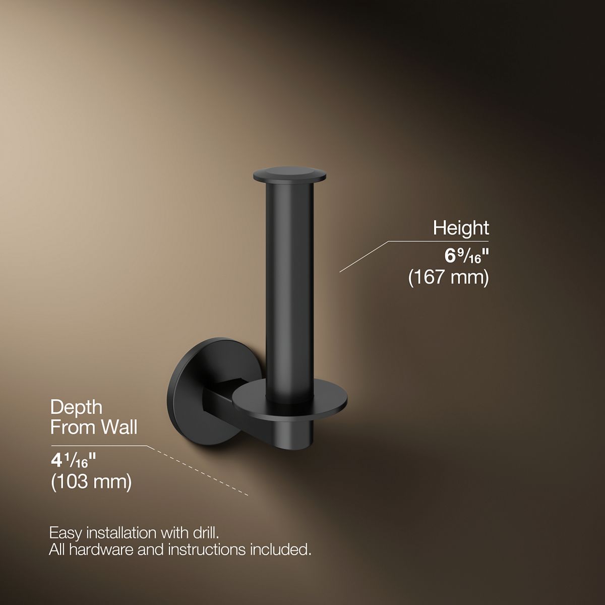 KOHLER Components Vertical toilet paper holder