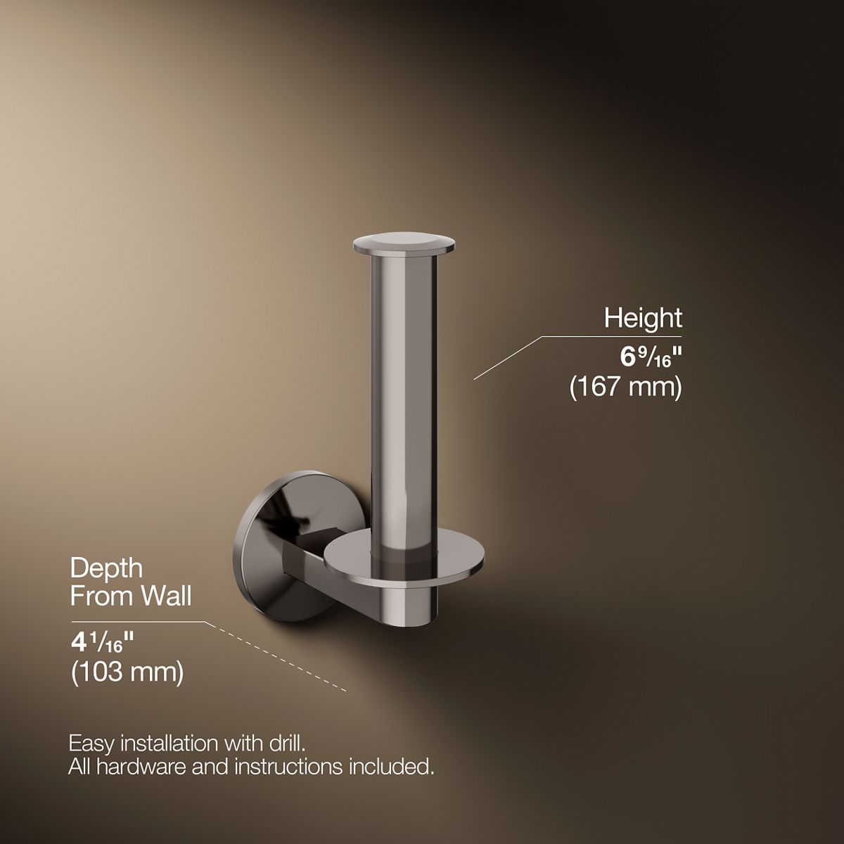 KOHLER Components Vertical toilet paper holder
