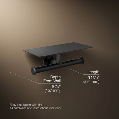 KOHLER Components Covered double toilet paper holder