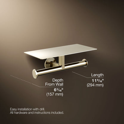KOHLER Components Covered double toilet paper holder